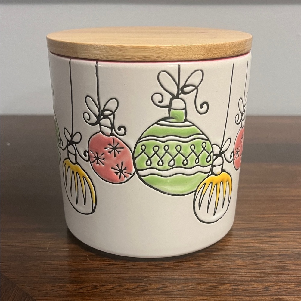 SPECTRUM DESIGNZ RETRO ORNAMENTS SMALL CANISTER BAMBOO LID